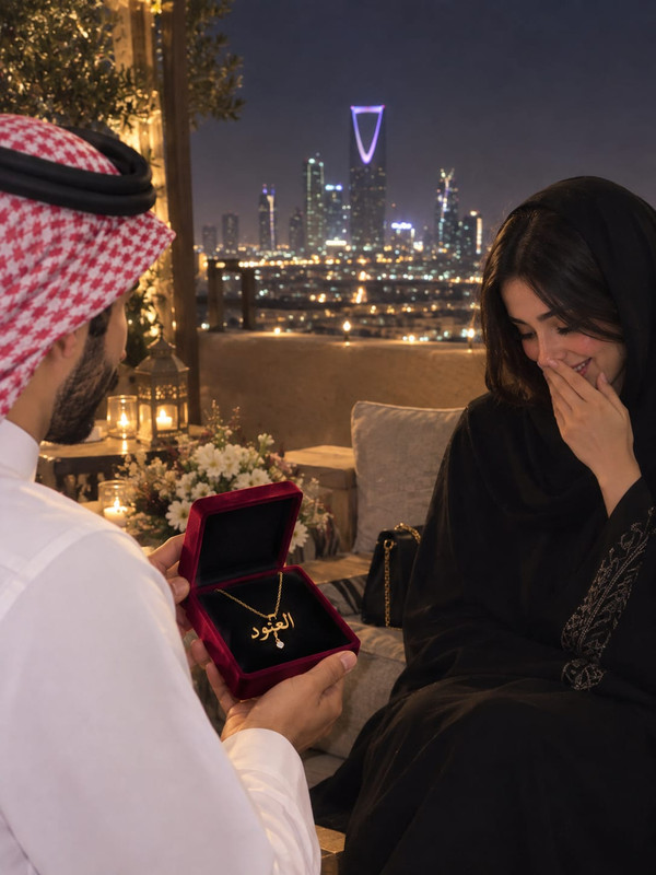 سلسلة مطلية بالذهب مكتوب عليها اسم